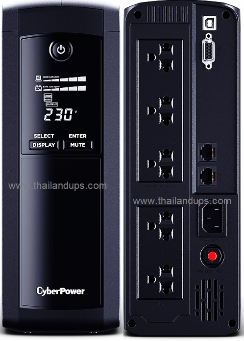 Cyberpower VP1600ELCD ( 1600va960watts) line interactive , LCD display, software , 2 years warranty onsite service
